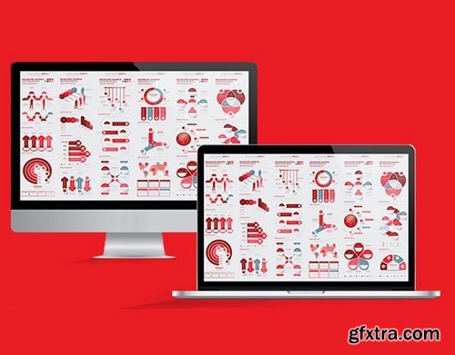 Red Business Infographics Design