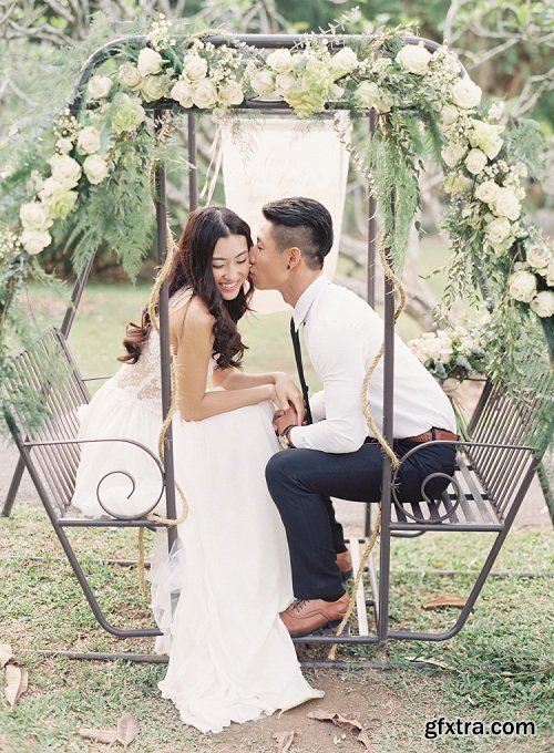 Caroline Tran - Wedding Shoot: Bride and Groom Look #1