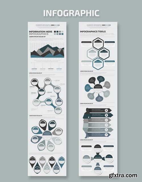 Mega Infographics Elements Design