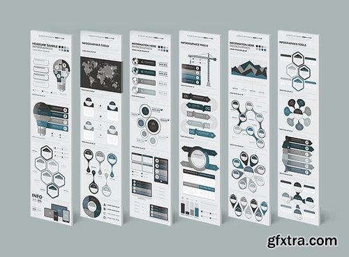 Mega Infographics Elements Design