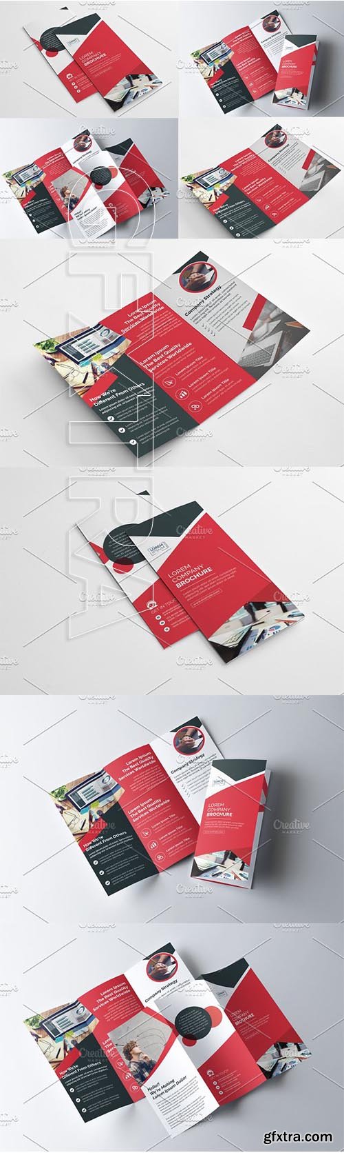 CreativeMarket - Tri Fold Multipurpose Brochure 2848348