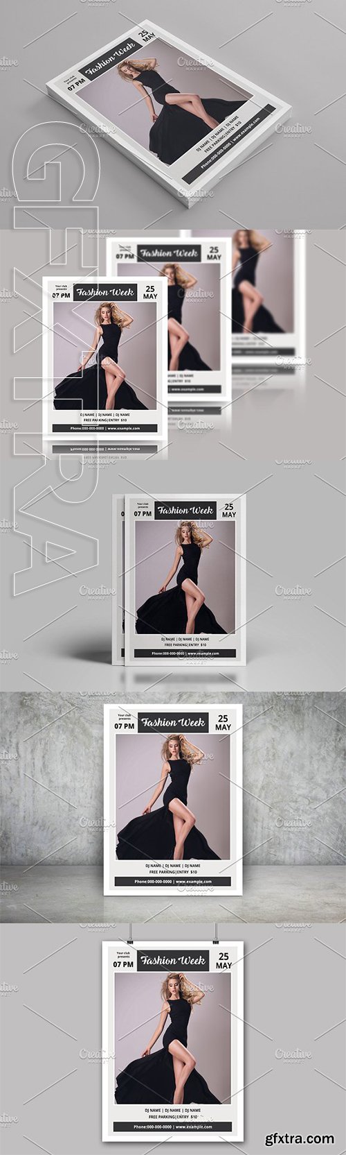 CreativeMarket - Fashion Week Flyer Template-V735 2189694