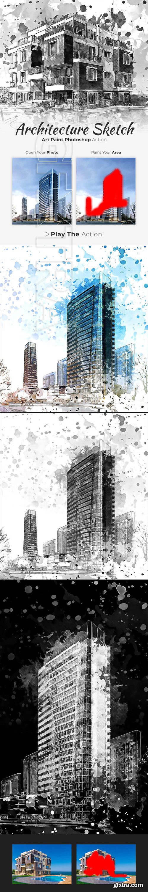 GraphicRiver - Architecture Sketch Art Paint Photoshop Action 22549827