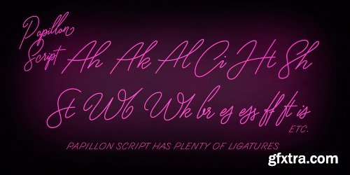 Papillon Script Font