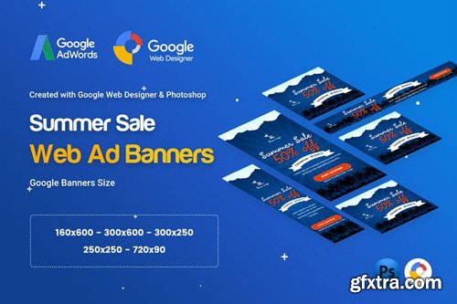 Summer Sale Banners Ad - GWD & PSD - 1