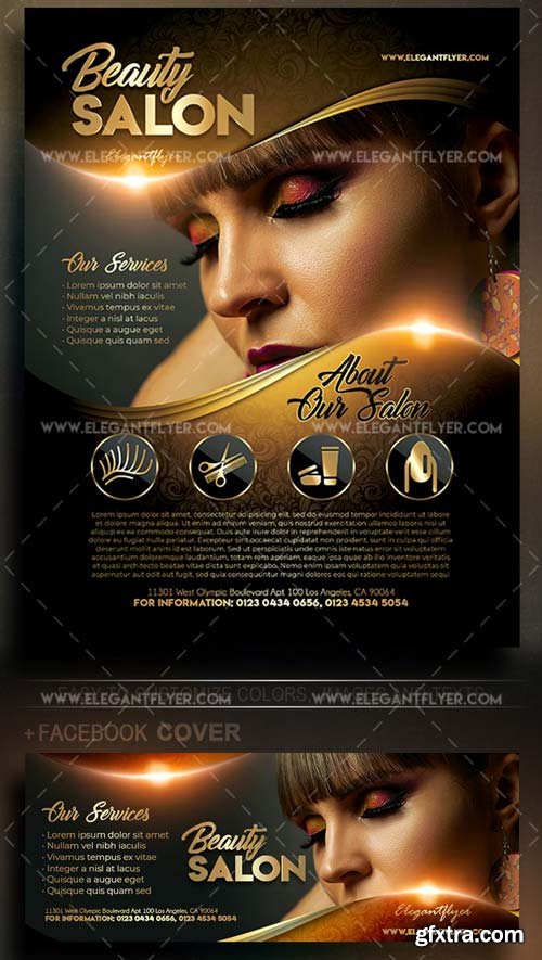 Beauty Salon V02 2018 Flyer PSD Template