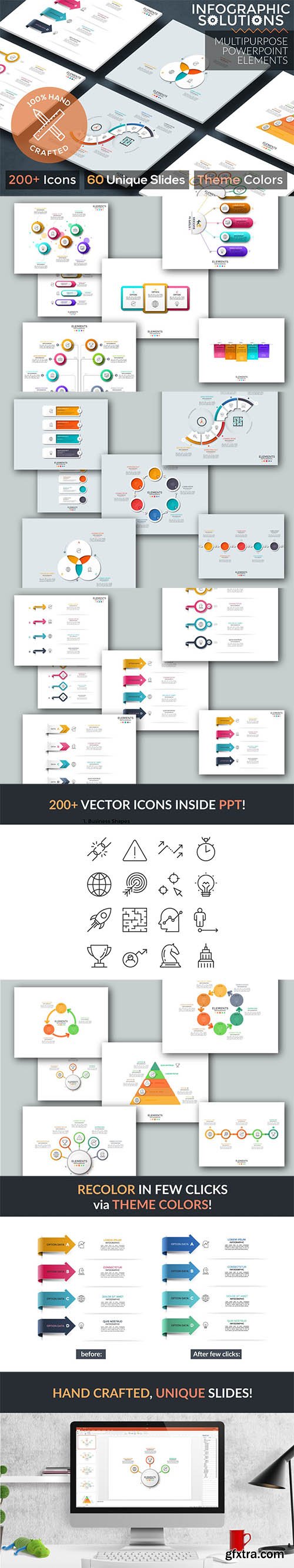 Infographic Solutions. P2. Powerpoint Template