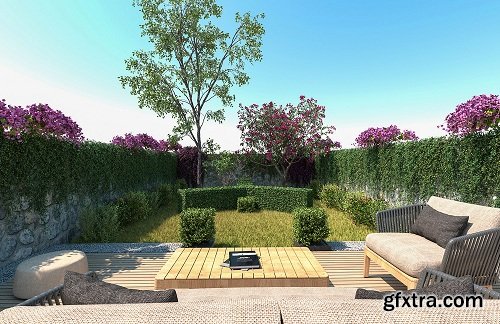 C4DVRAY - Vrayforc4d Garden Assets Collection