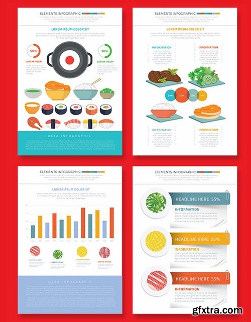 Food & Drink infographic Template Design