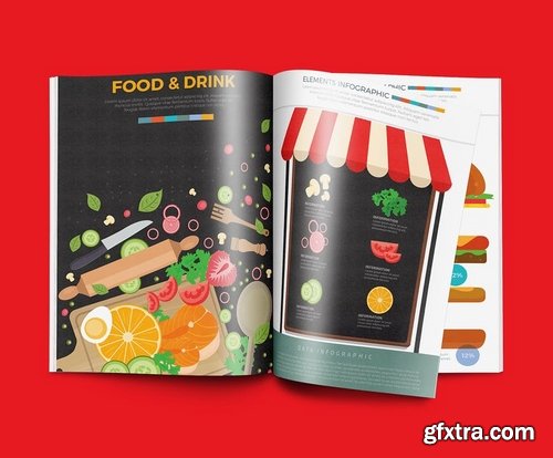 Food & Drink infographic Template Design