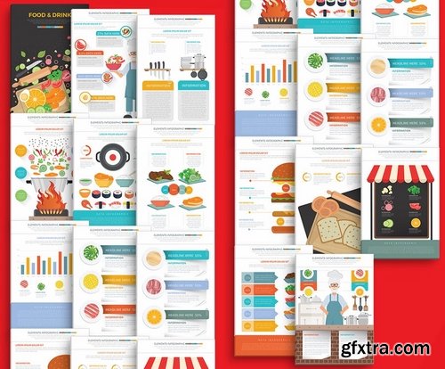 Food & Drink infographic Template Design