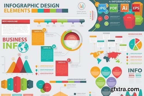 Modern Infographic elements design