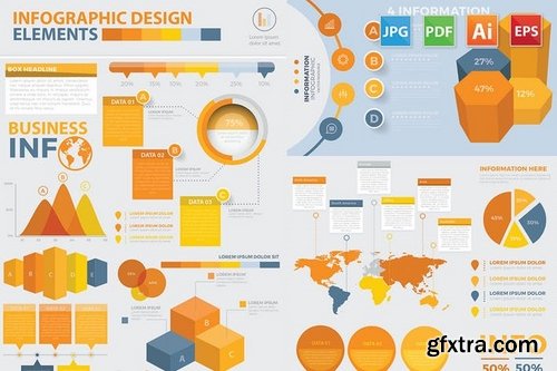 Modern Infographic elements design