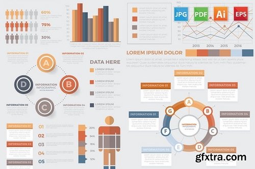 Modern Infographic elements design