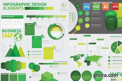 Modern Infographic elements design