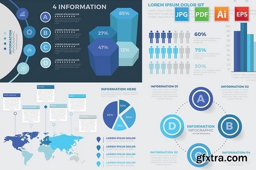 Modern Infographic elements design