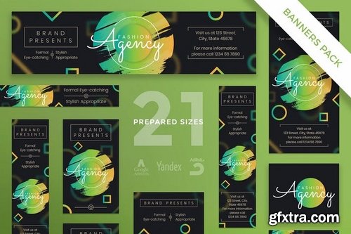 Fashion Agency Flyer and Poster Banner Pack Templates