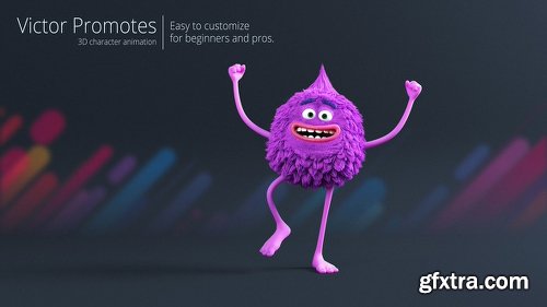 Videohive Victor Promotes - 3D Character Animation 22235525