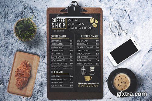 Coffee Shop Menu