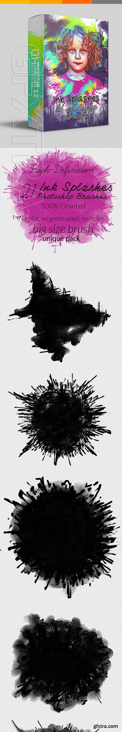 GraphicRiver - Ink Splashes Photoshop Brushes 22565059