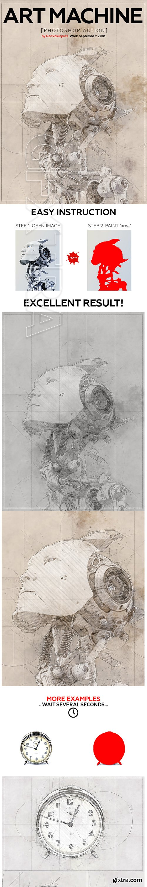 GraphicRiver - Art Machine Photoshop Action 22564551