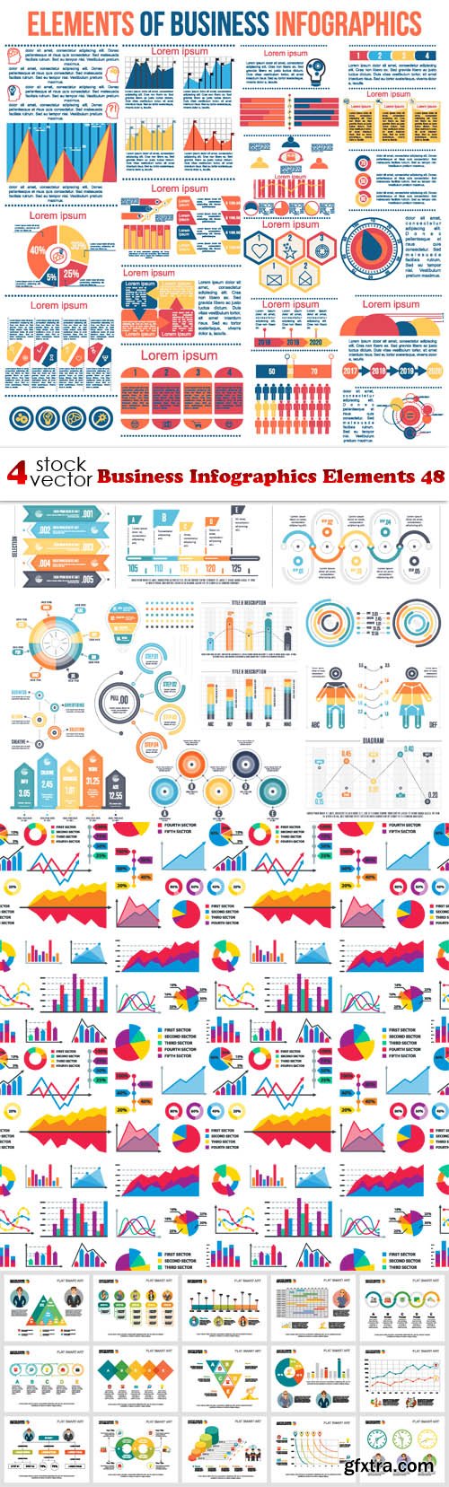 Vectors - Business Infographics Elements 48