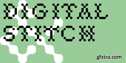 Digital Stitch Font