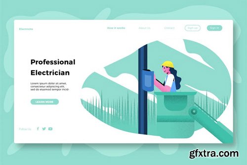 Electricity - Banner & Landing Page