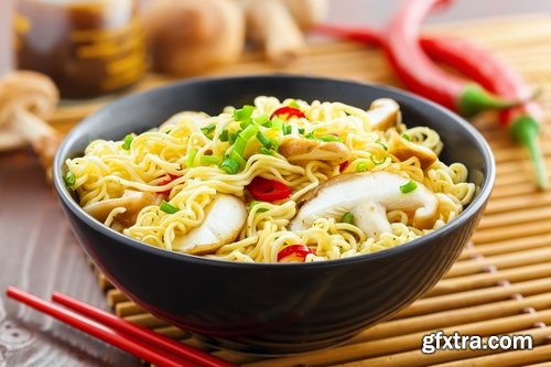 Vermicelli noodles soup pasta spaghetti food meal 25 HQ Jpeg