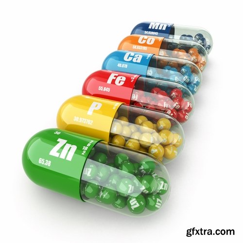 3D render tablet pill medicine chemical element 25 HQ peg