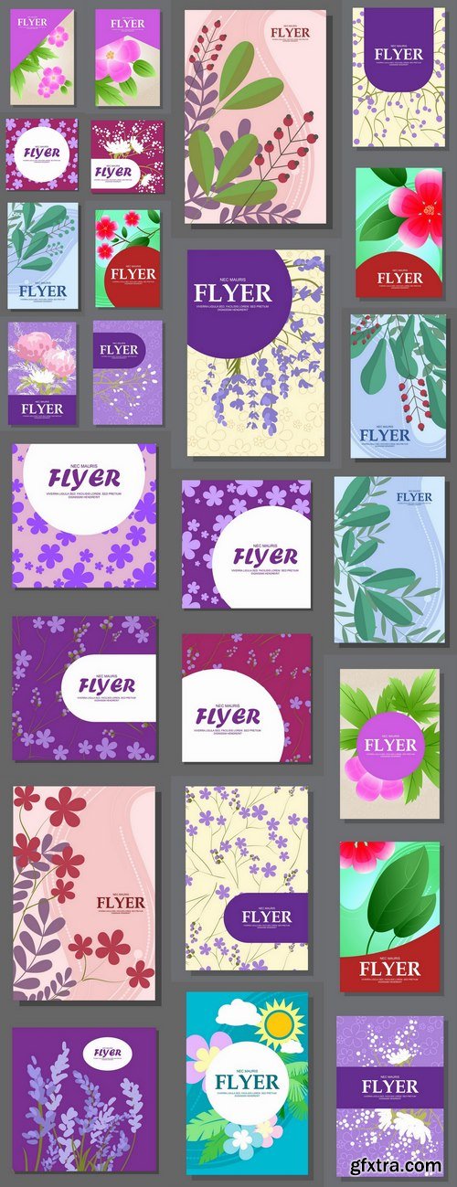 Banner poster flyer cover pattern vector image 25 EPS