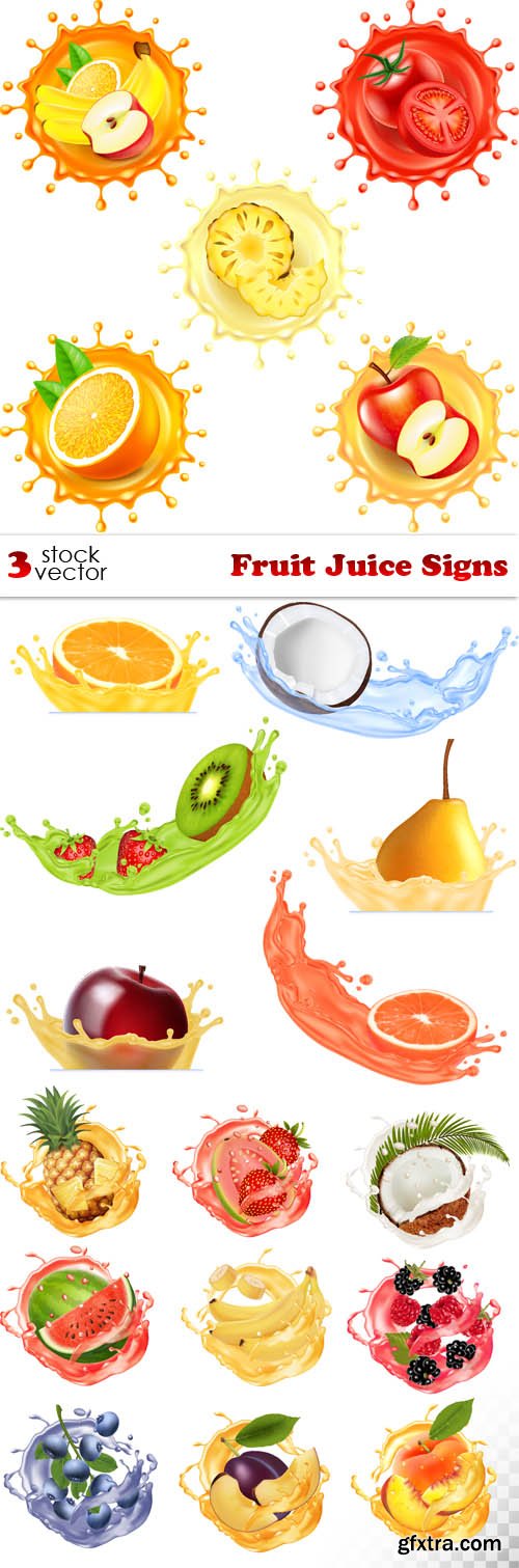 Vectors - Fruit Juice Signs