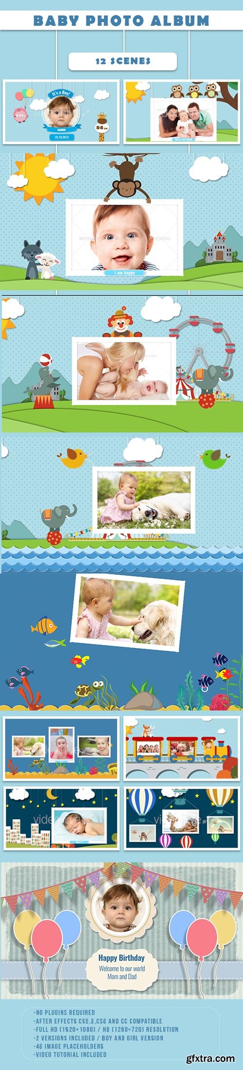 Videohive - Baby Photo Album - Birthday - 14648981