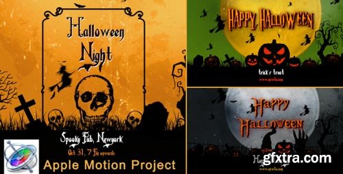 Videohive - Halloween Vintage Openers - Apple Motion - 18043138