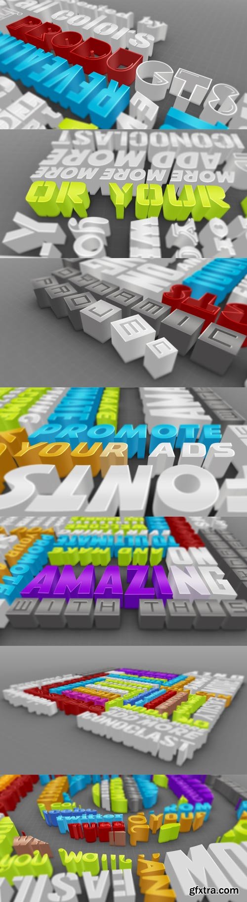 Videohive - Colorful 3d Typography - 2527967