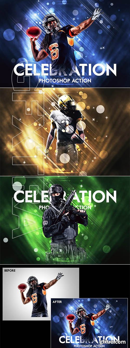 CreativeMarket - Celebration Photoshop Action 2919058