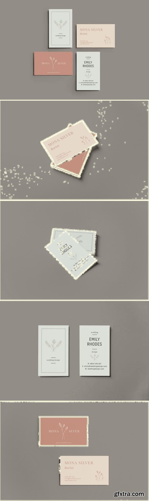 Floral Business Card Template