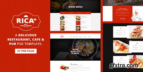 ThemeForest - Rica Plus v1.0 - A Delicious Restaurant, Cafe & Pub PSD Template - 16166326