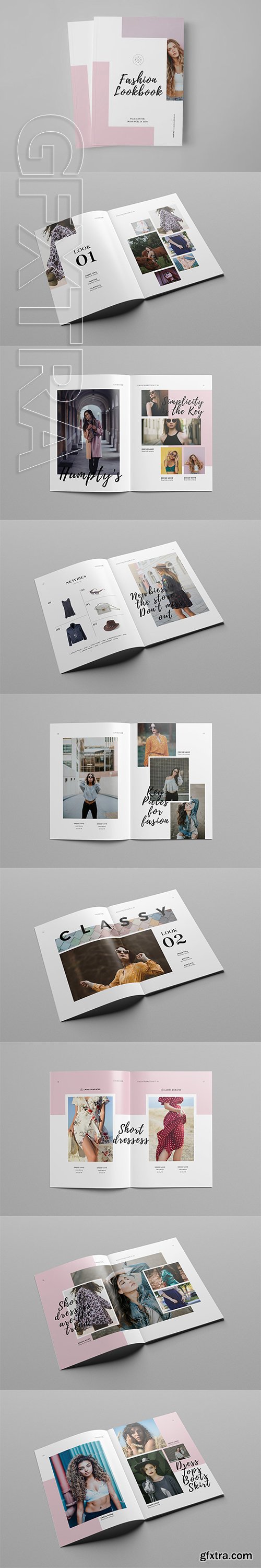 CreativeMarket - Fashion Catalog Lookbook Template 2961642