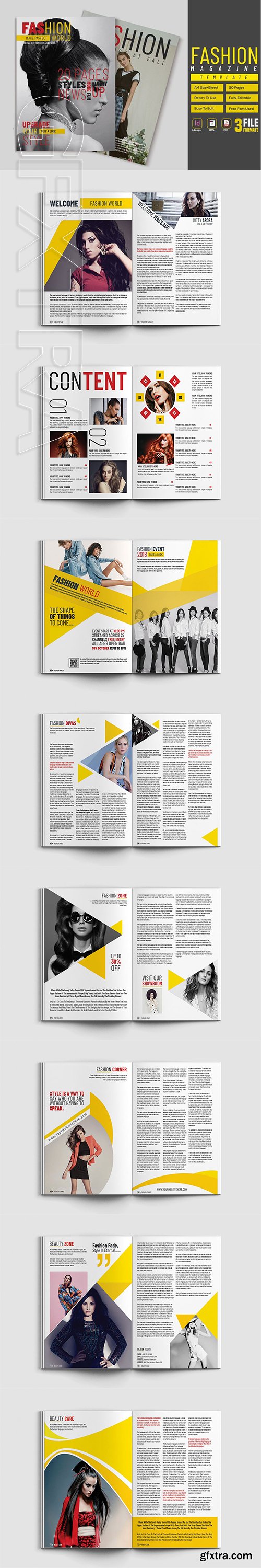 CreativeMarket - Fashion Magazine Template 2945164