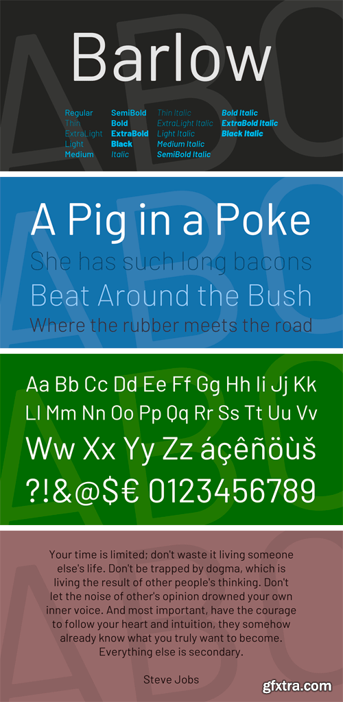 Barlow Font Family