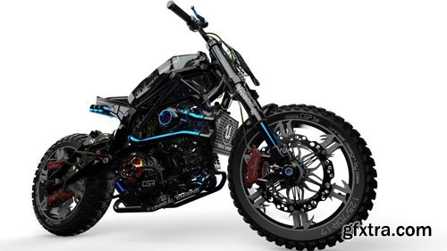 Unreal Bike – CAD IGS Format 3D Model