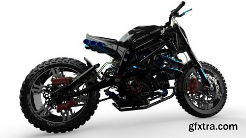 Unreal Bike – CAD IGS Format 3D Model