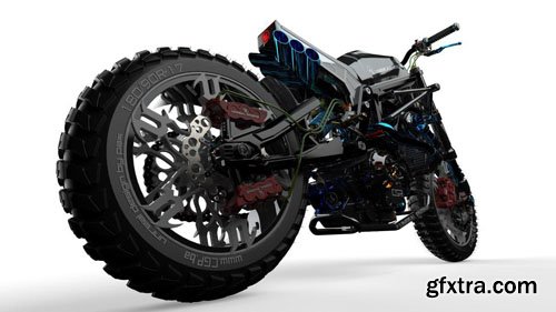 Unreal Bike – CAD IGS Format 3D Model