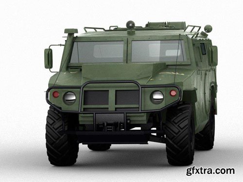 GAZ Tiger 4?4 multipurpose mobility vehicle 3D Model