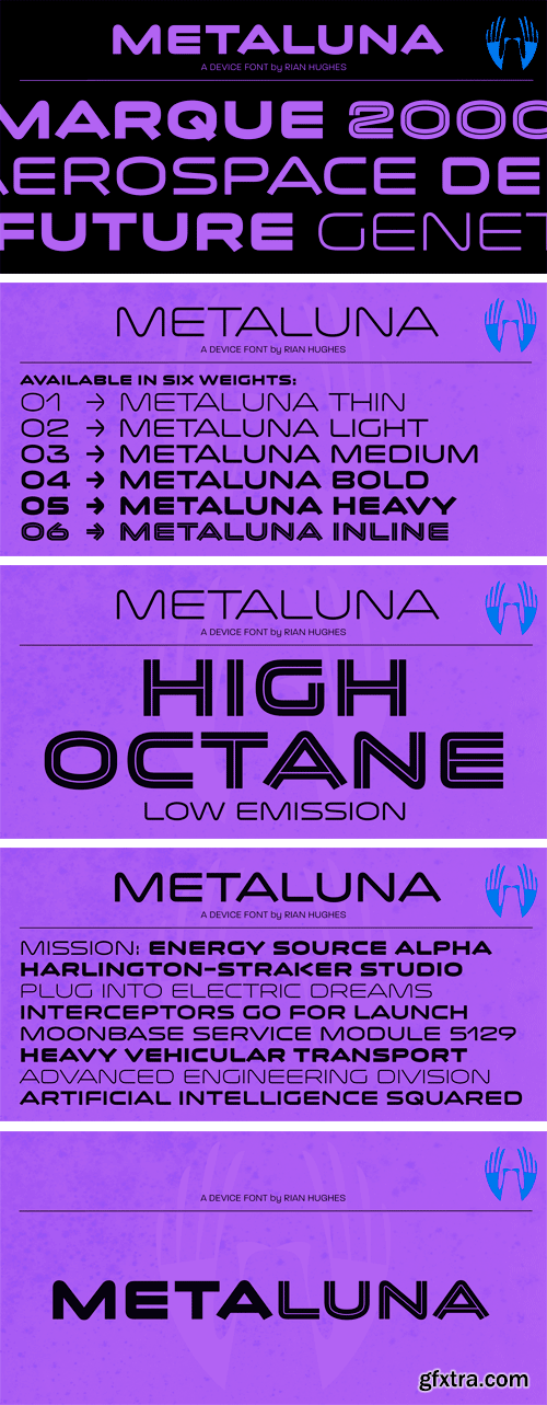 Metaluna Font Family