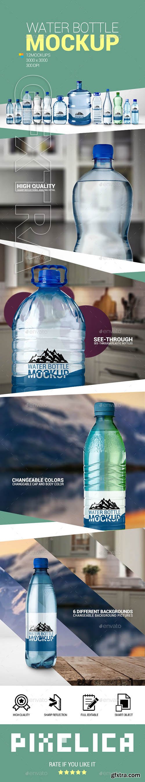 GraphicRiver - Water Bottle Mockup Pack 2 22538766