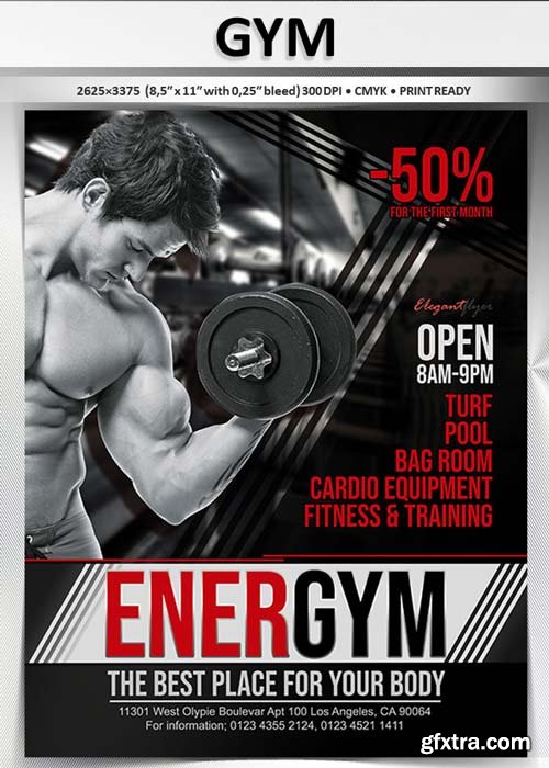 GYM V41 2018 Flyer PSD Template