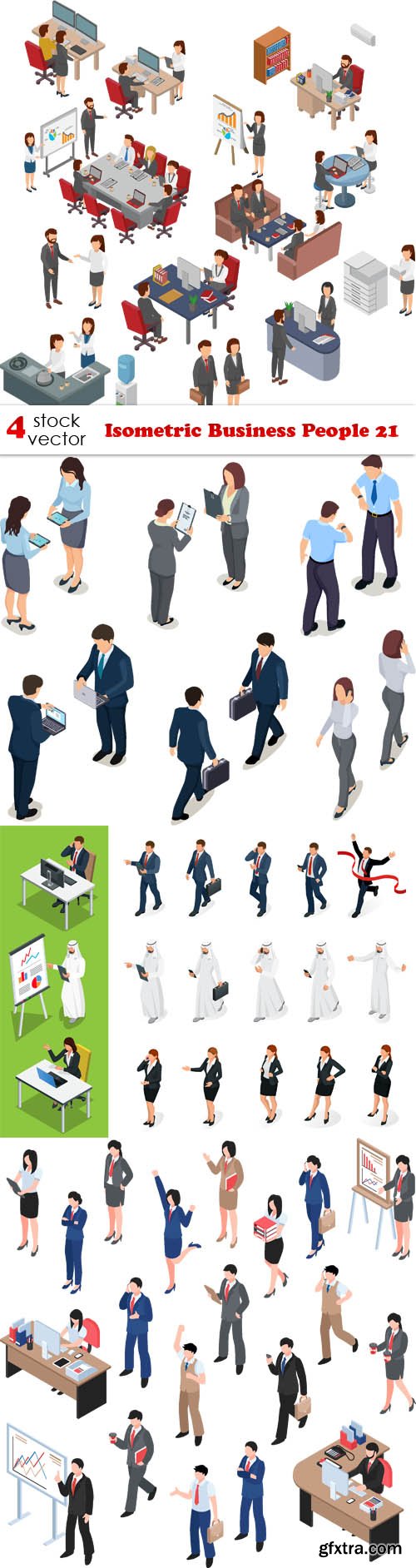 Vectors - Isometric Business People 21