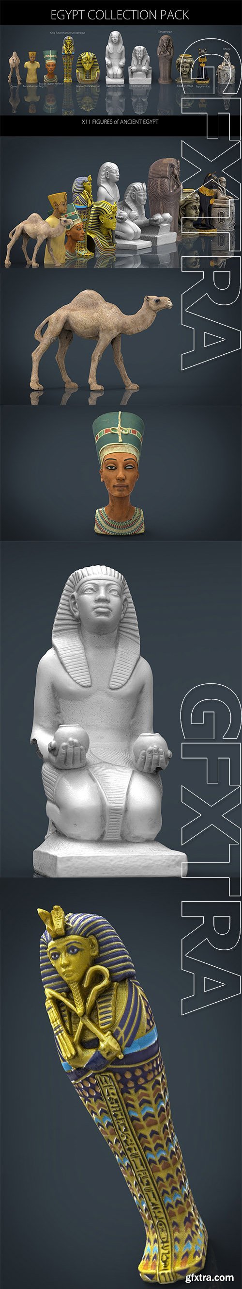 Cubebrush - 3d Egypt Collection Pack